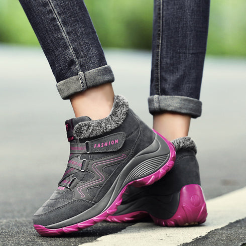 Hiking Shoes For Women Real Leather Non-Slip Outdoor Hiking Boots Trekking Shoes Waterproof Sport Sneakers Camping Sport Shoes - ROUTINE FASHION